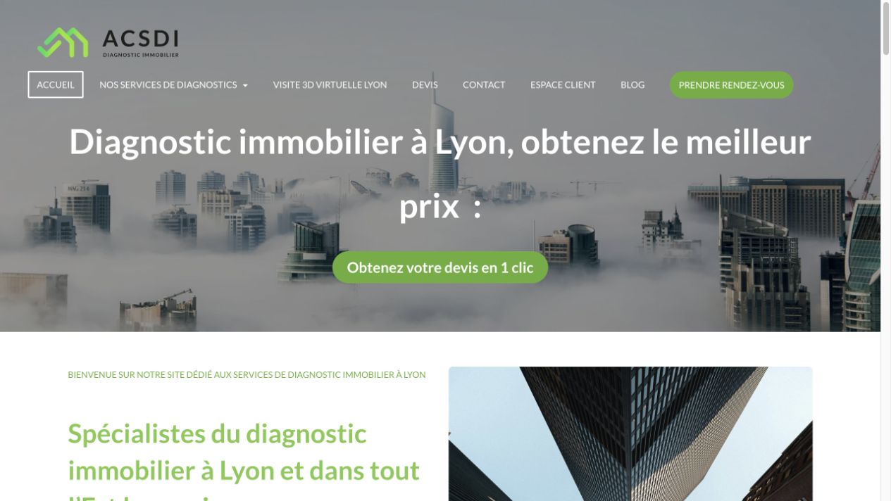Capture du site de ACSDI – réseau D-Pro
