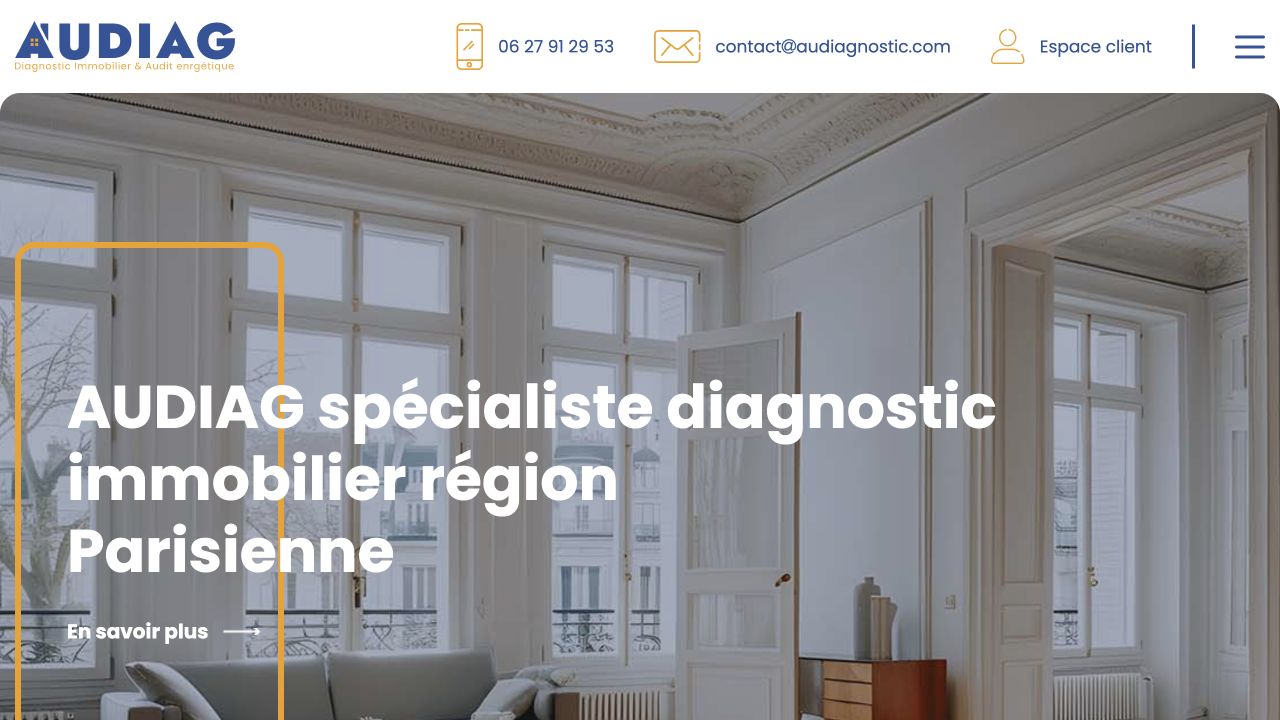 Capture du site de Audiag